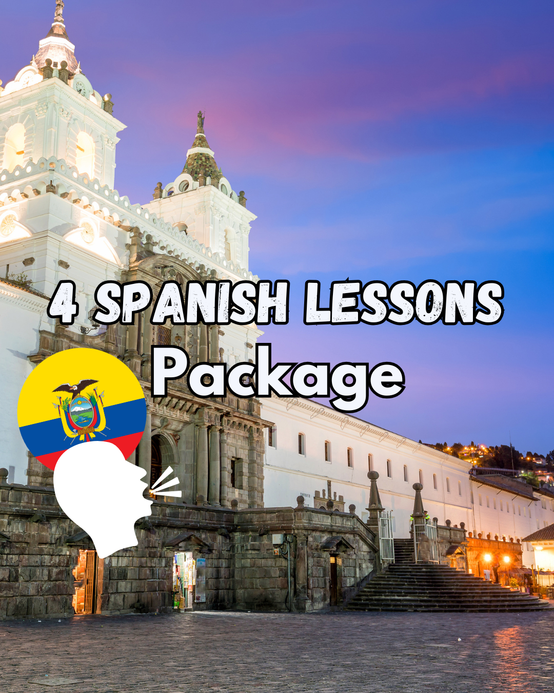 Spanish one to one lessons 4 lessons package