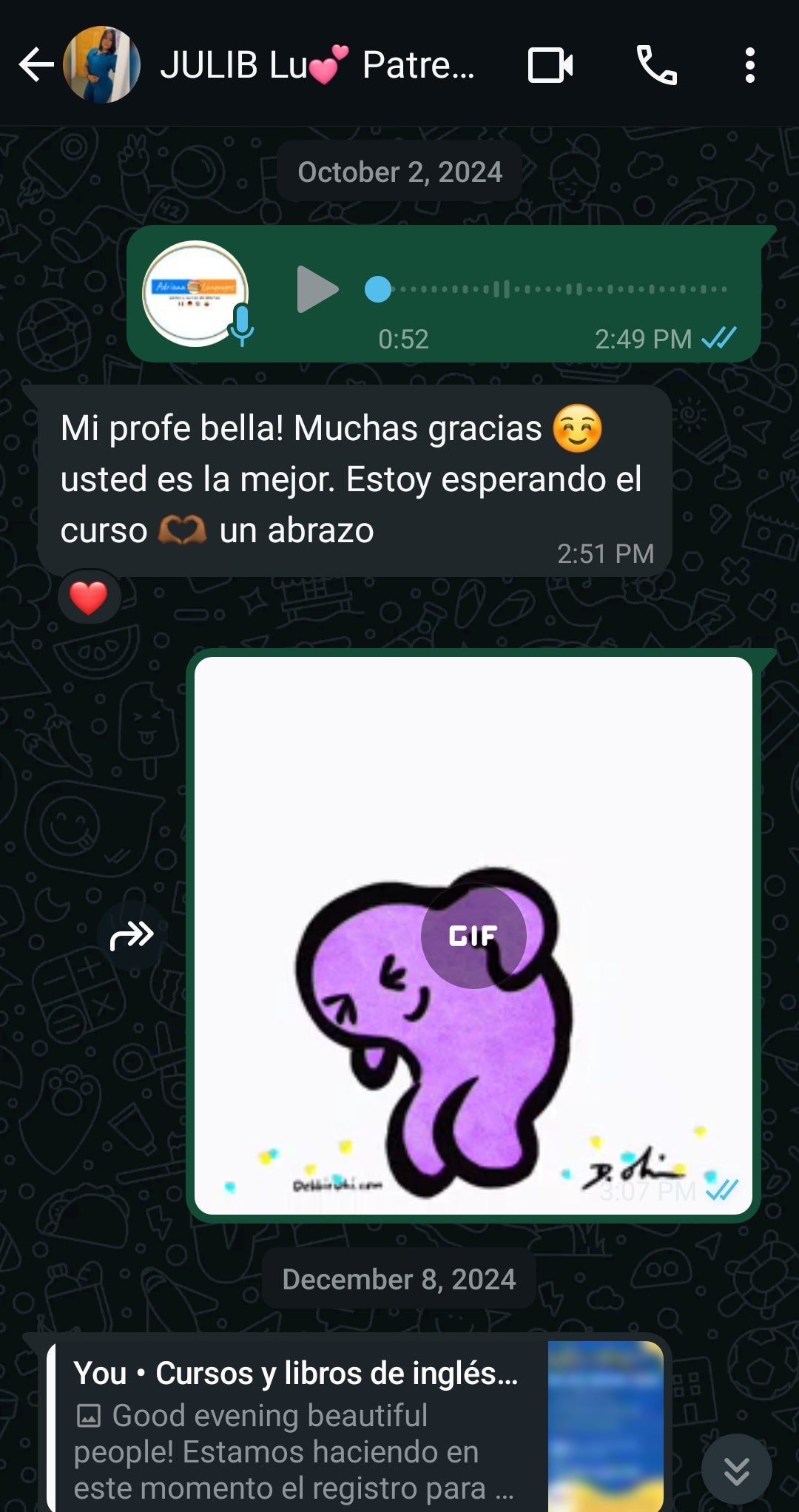 Luce aprendiendo inglés de manera online y desde casa