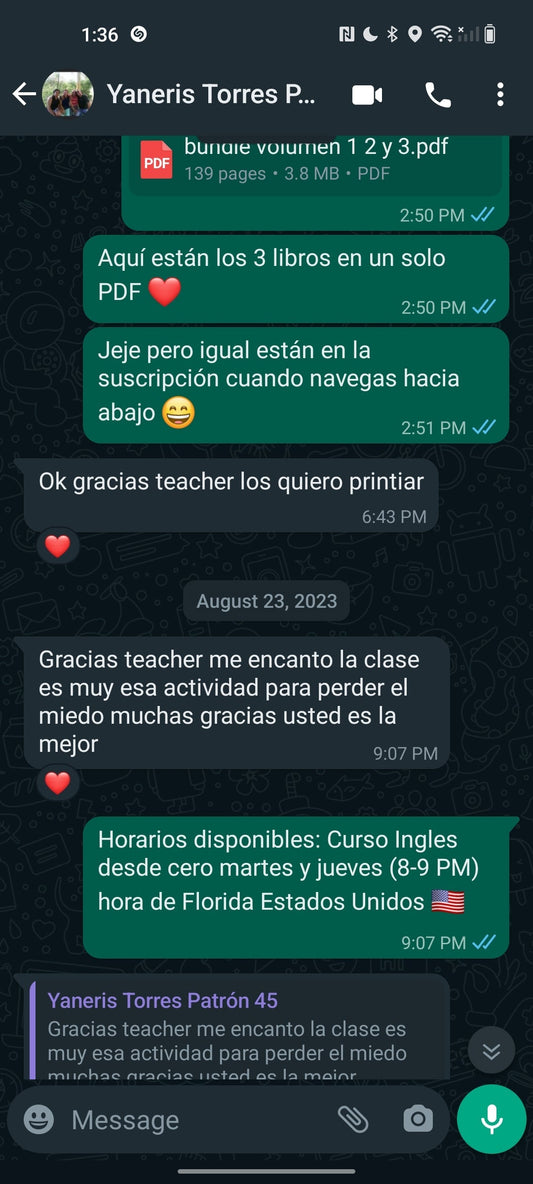 Mi querida Fausta y su aprendizaje de inglés basado en el esfuerzo