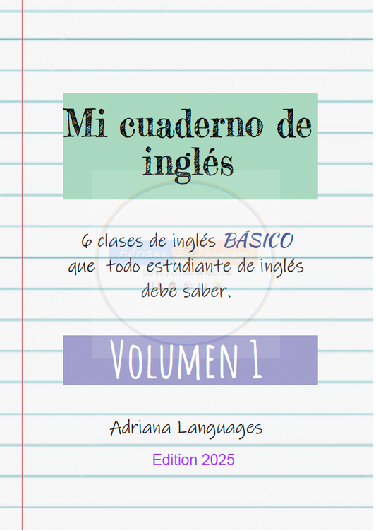 Mi cuaderno de inglés volumen 1 edition 2025 Adriana Languages