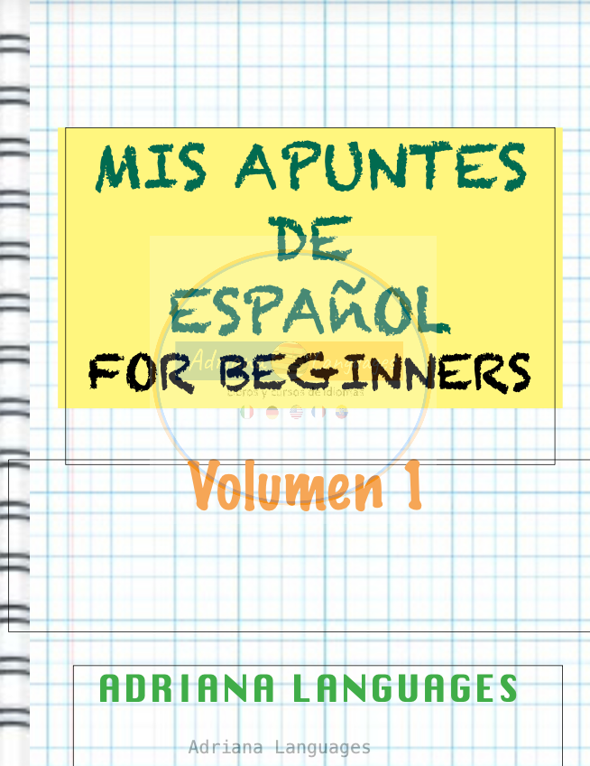 Spanish book (e-book) by Adriana Languages Mis apuntes de espanol