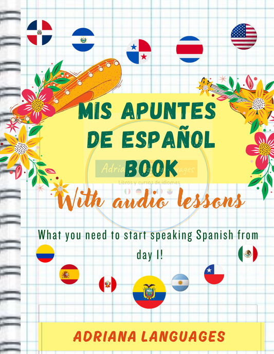Spanish book (e-book) by Adriana Languages Mis apuntes de espanol
