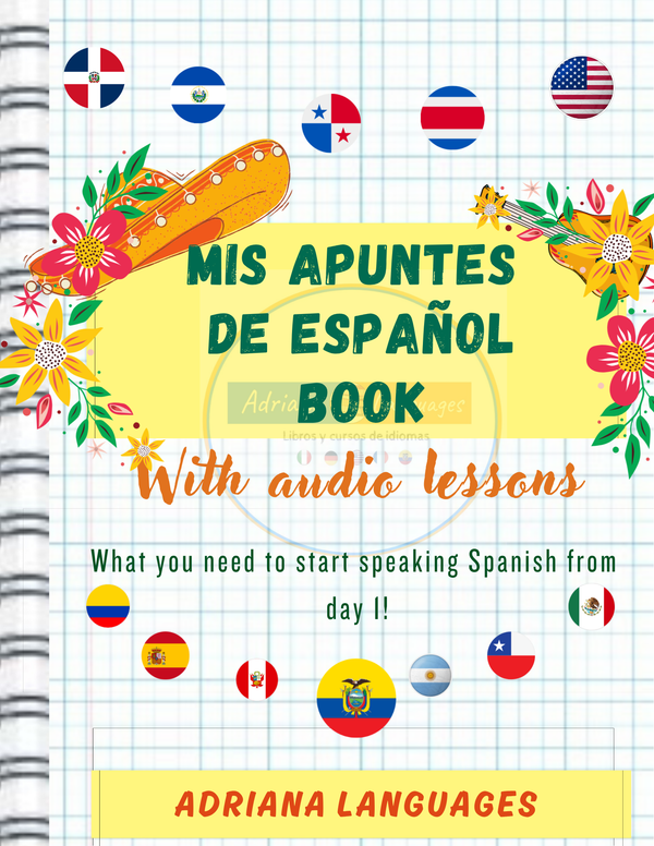 Spanish book (e-book) by Adriana Languages Mis apuntes de espanol