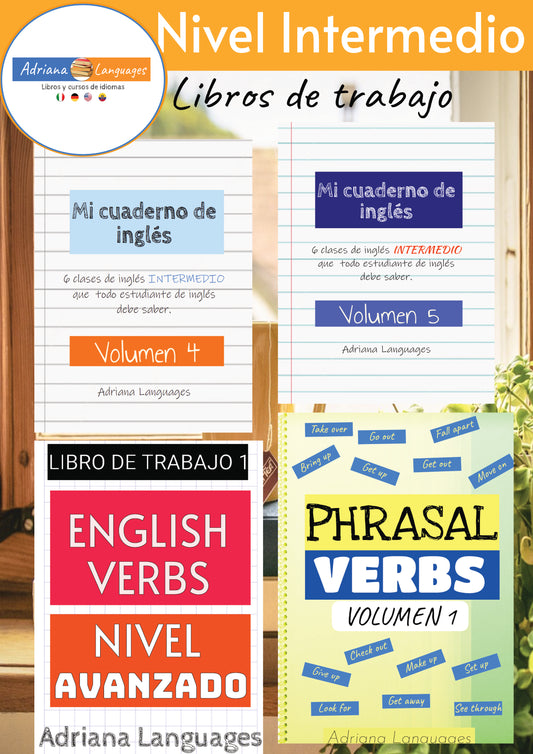 Paquete Libros ebooks de inglés nivel intermedio